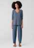 Washable Stretch Crepe Lantern Pant