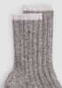 Cotton Marl Rib Sock