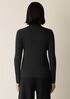 Superfine Merino Turtleneck Top in Regenerative Wool