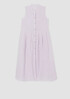 Garment-Dyed Organic Handkerchief Linen Pleated Dress