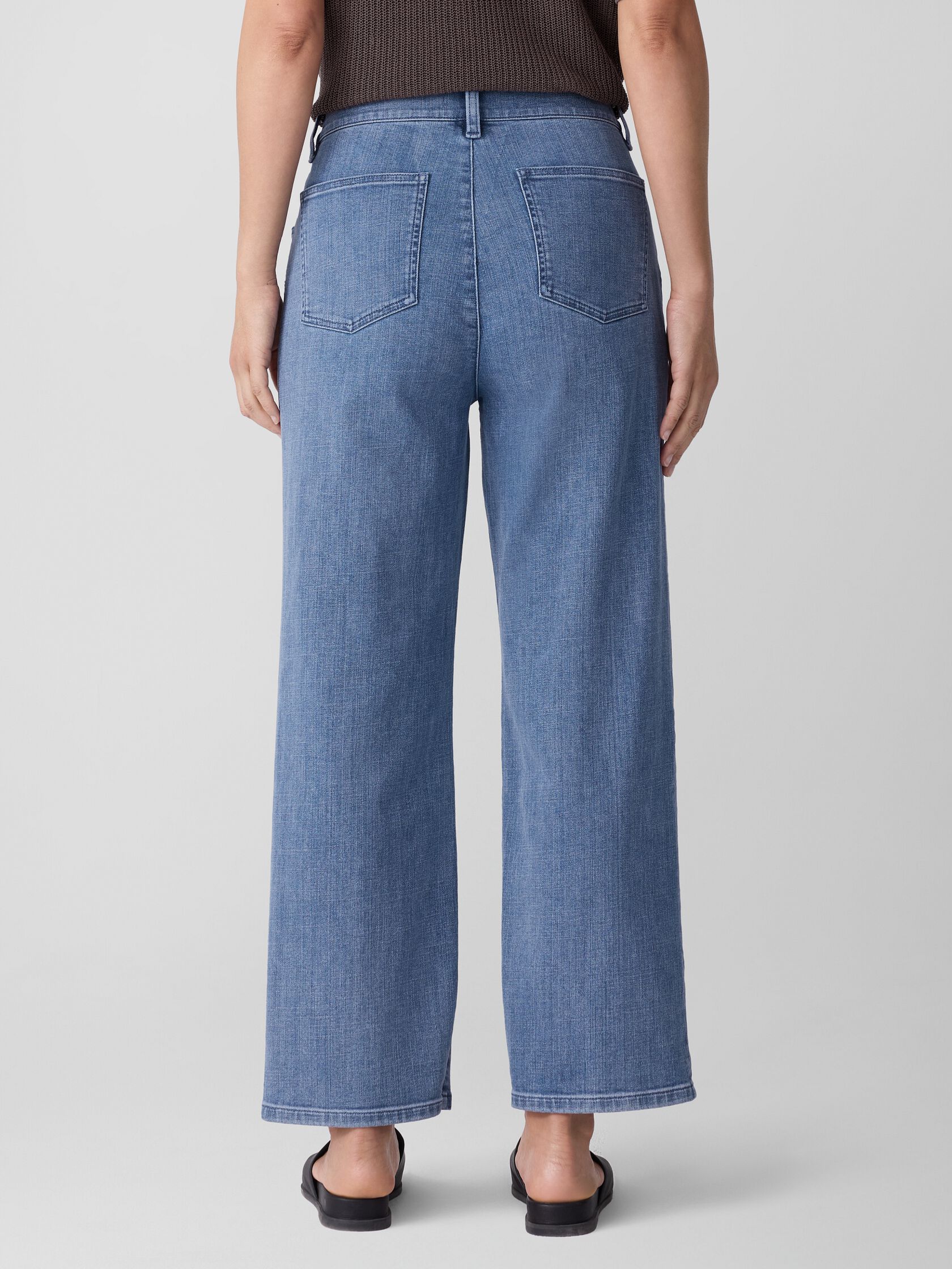 Cotton Stretch Denim Straight Jean