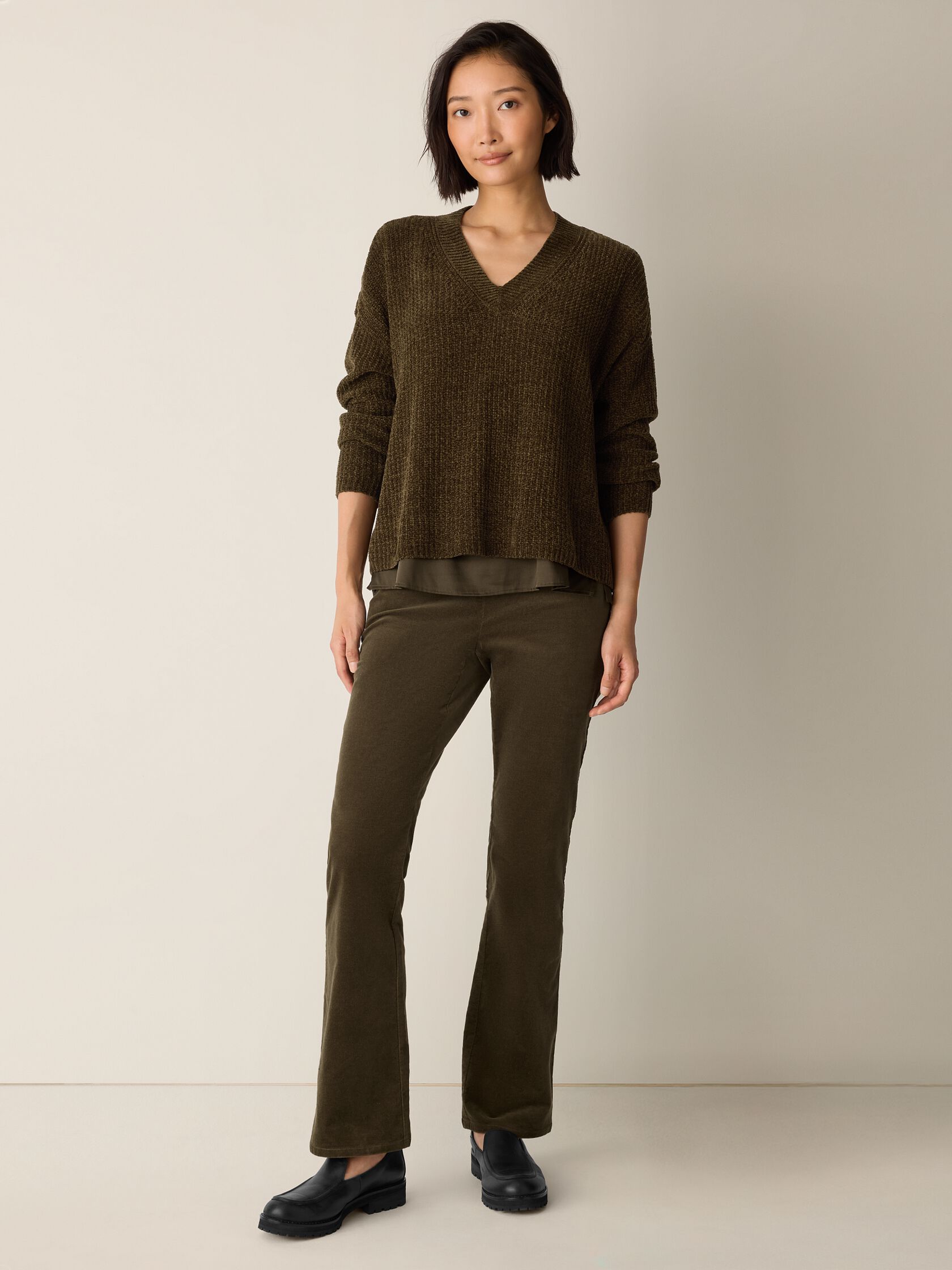 Brushed Organic Cotton Kick Pant