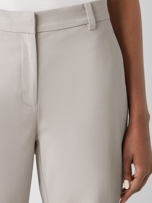 Stretch Cotton Twill Tapered Trouser Pant