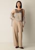 Textured Satin Ballet Neck Tank