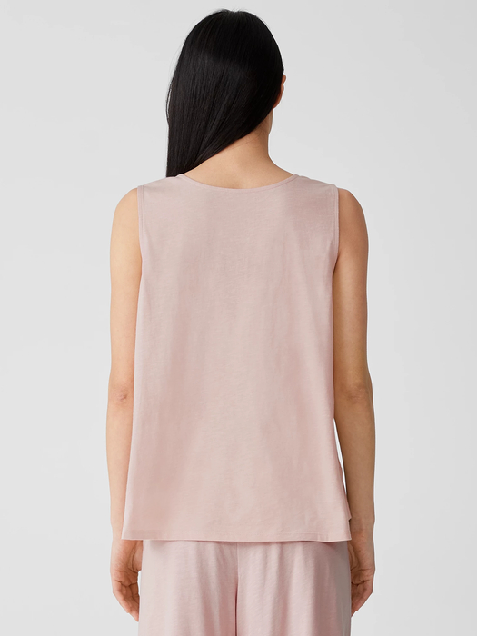 Organic Cotton Slub Jersey Scoop Neck Tank