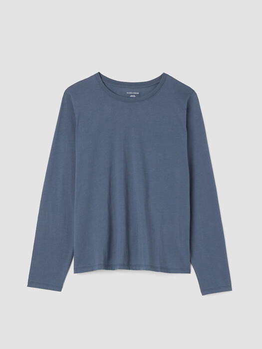 Organic Pima Cotton Jersey Long-Sleeve Tee
