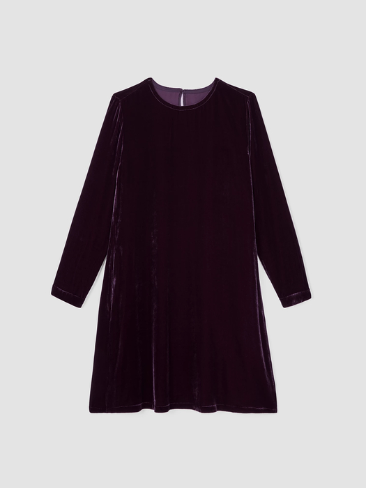 Velvet Crew Neck Dress