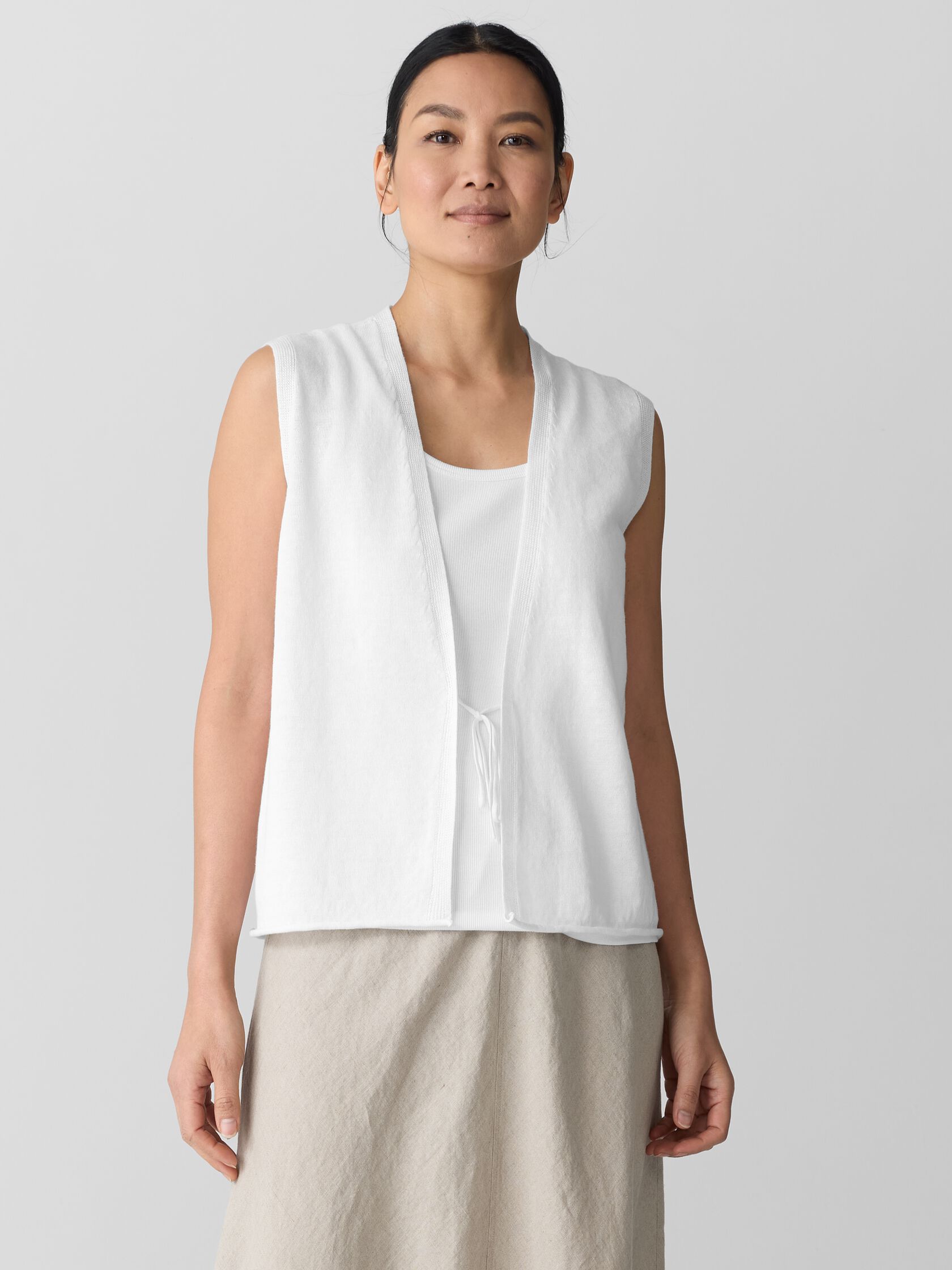 Organic Linen Cotton Vest