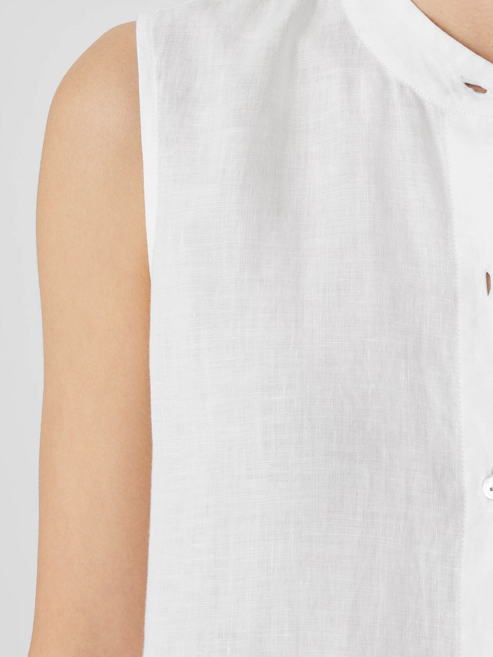 Organic Handkerchief Linen Sleeveless Shirt