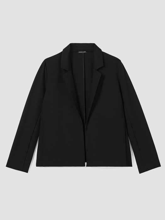 Washable Flex Ponte Notch Collar Blazer