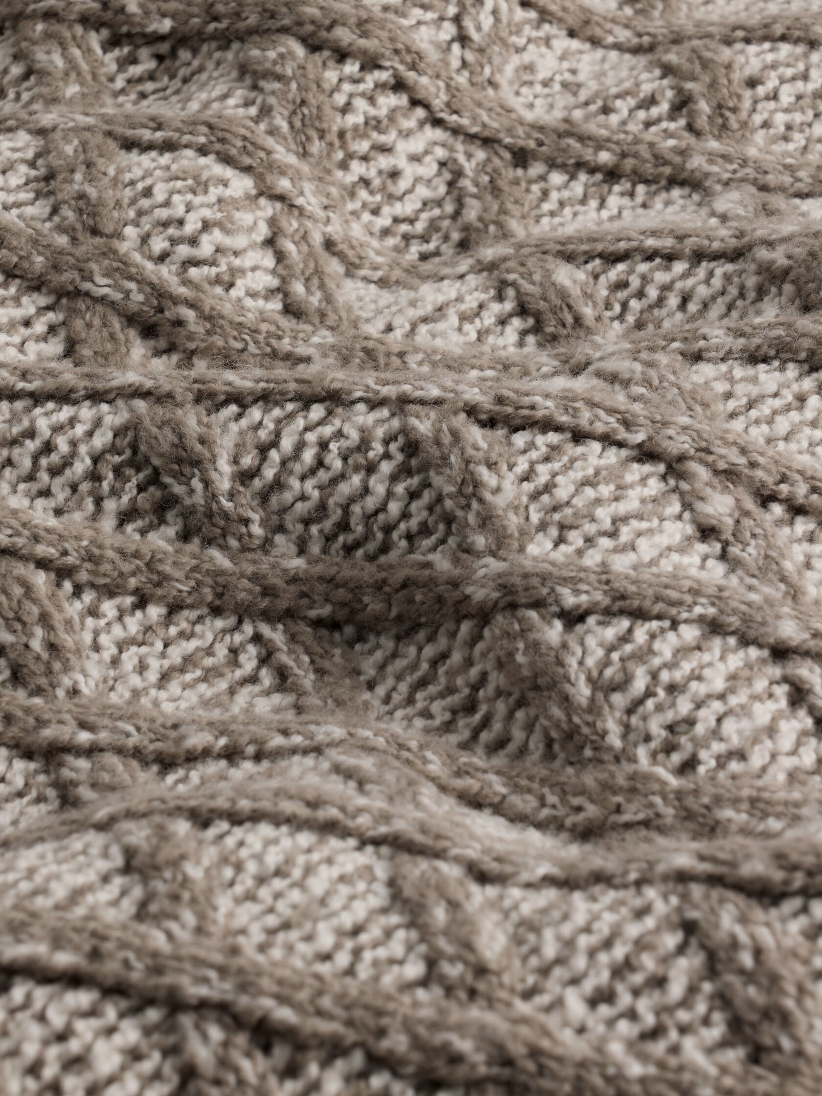 Peruvian Cotton Boucle Fluff Turtleneck