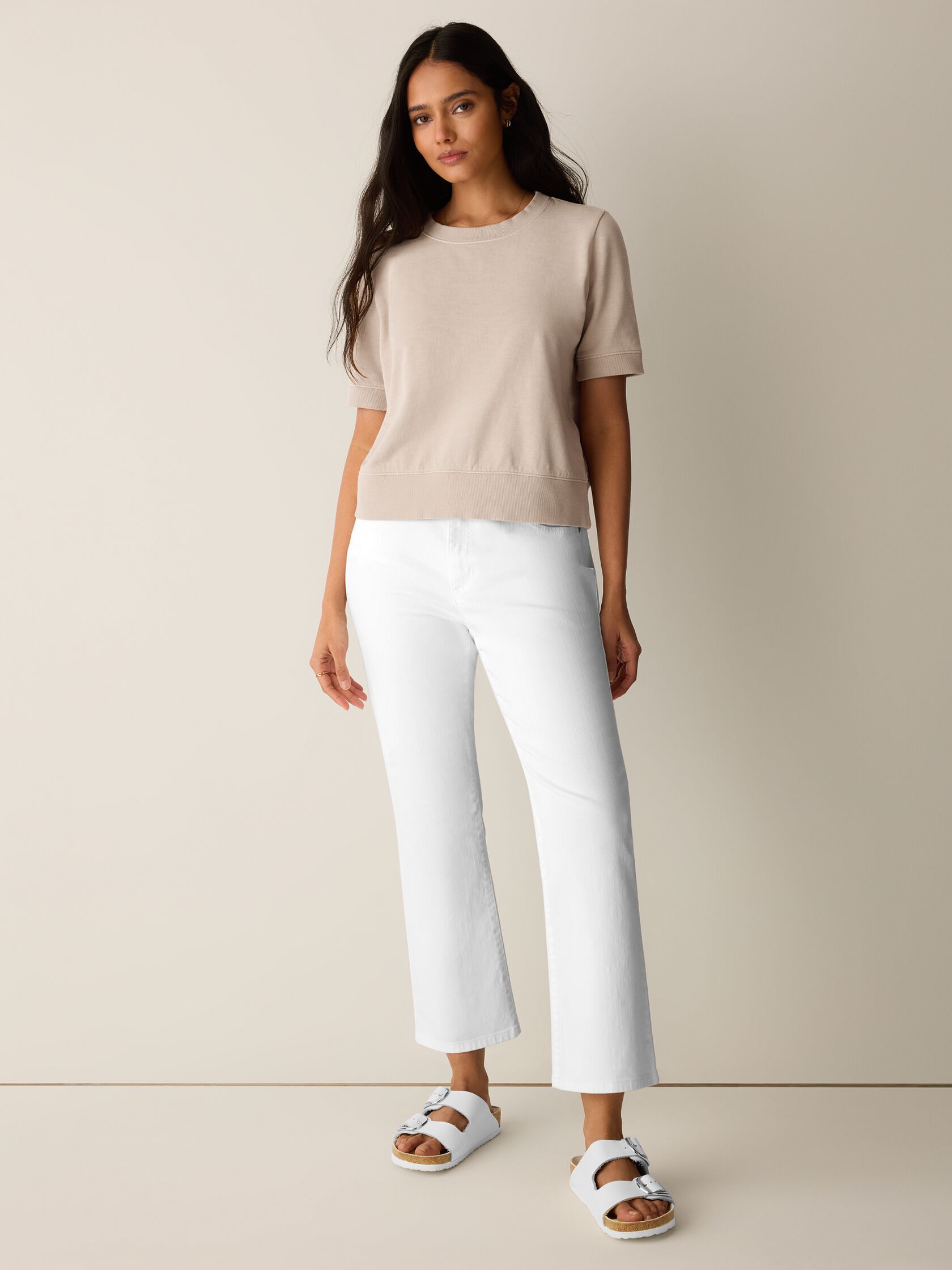 Garment-Dyed Organic Cotton Terry Wedge Tee