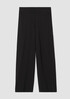 Pima Cotton Stretch Jersey Wide-Leg Pant