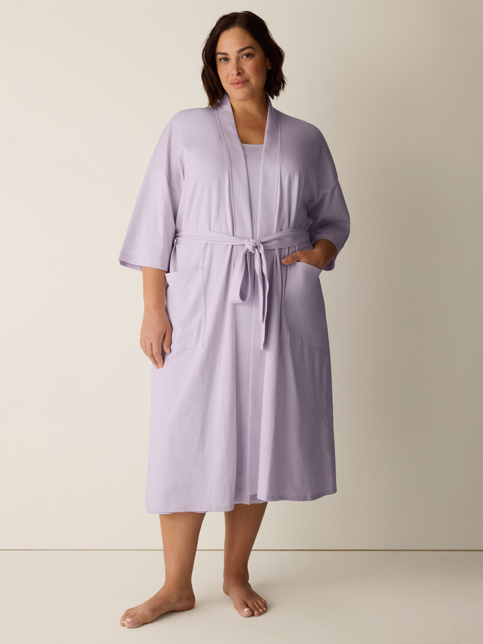 Organic Cotton Interlock Sleep Robe