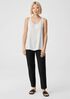 System Washable Stretch Crepe Slim Ankle Pant