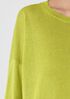 Organic Linen Cotton Cord Crew Neck Top