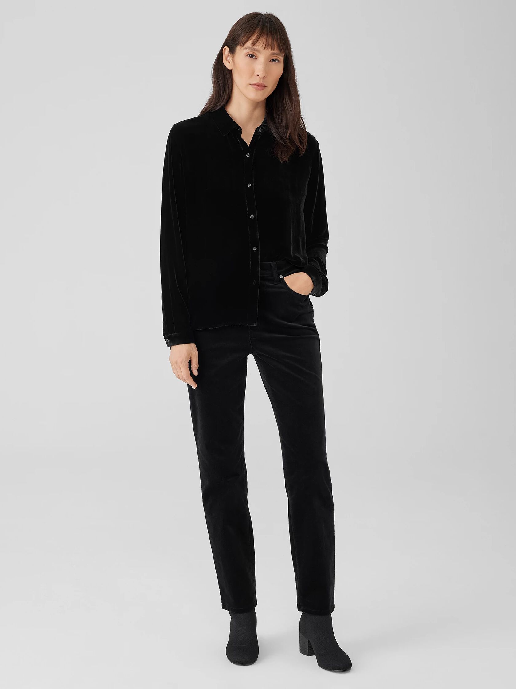 Velvet Classic Collar Shirt