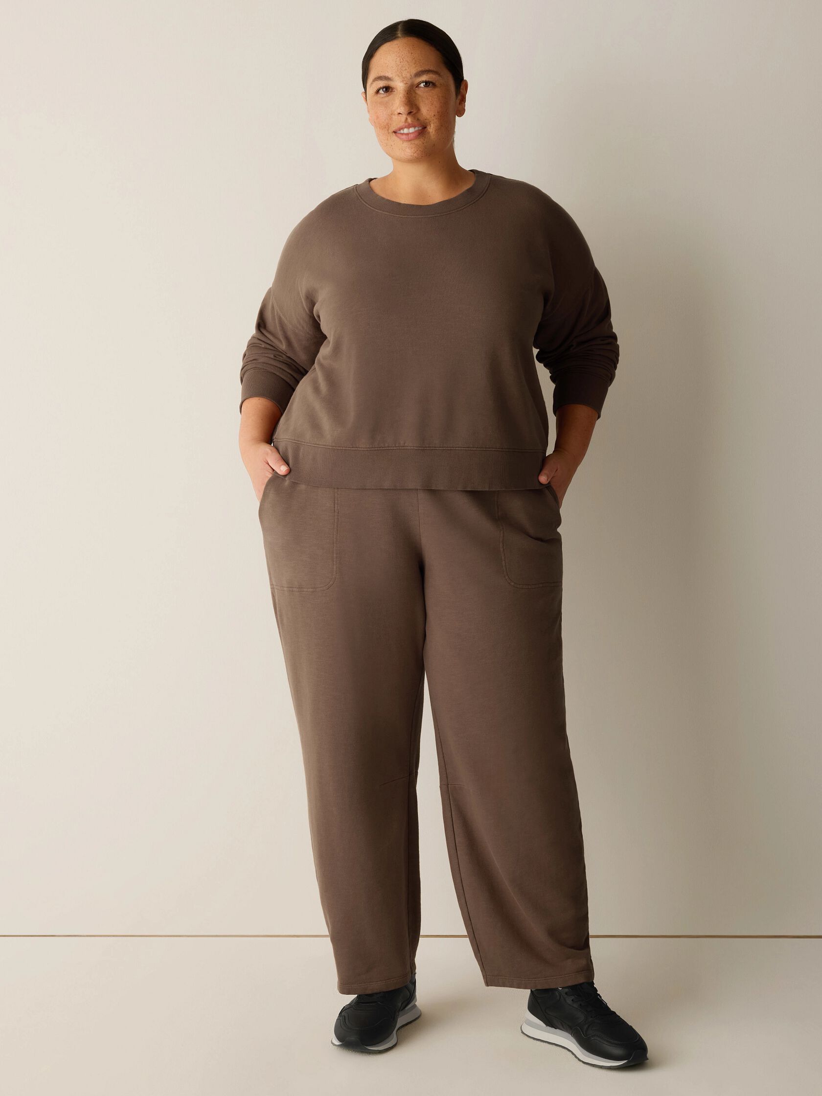 Garment-Dyed Organic Cotton Terry Cropped Box-Top
