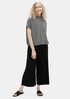 Organic Linen Cotton Funnel Neck Box-Top