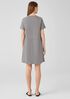 Heathered Organic Cotton Crew Neck Dress