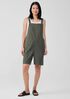 Cotton Hemp Stretch Short Overalls