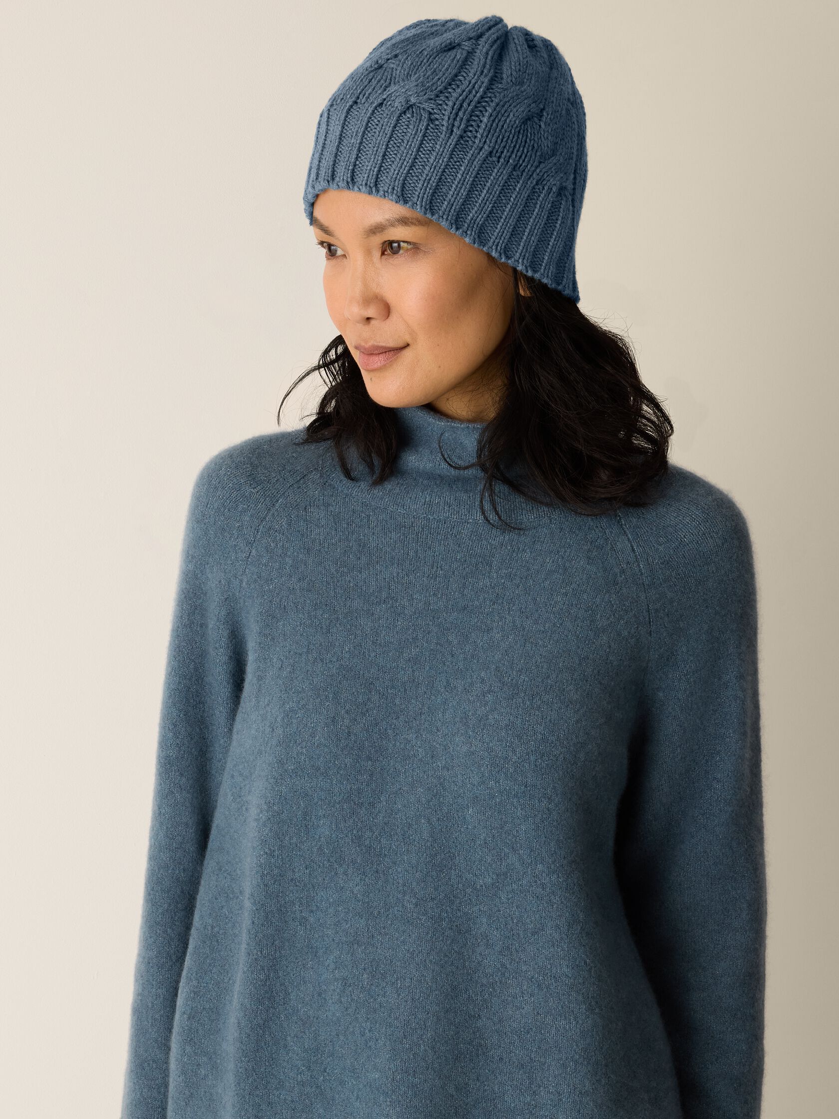 Cotton and Recycled Cashmere Hat