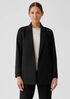 Washable Flex Ponte Notch Collar Long Blazer