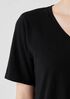 Organic Cotton Slub V-Neck Tee