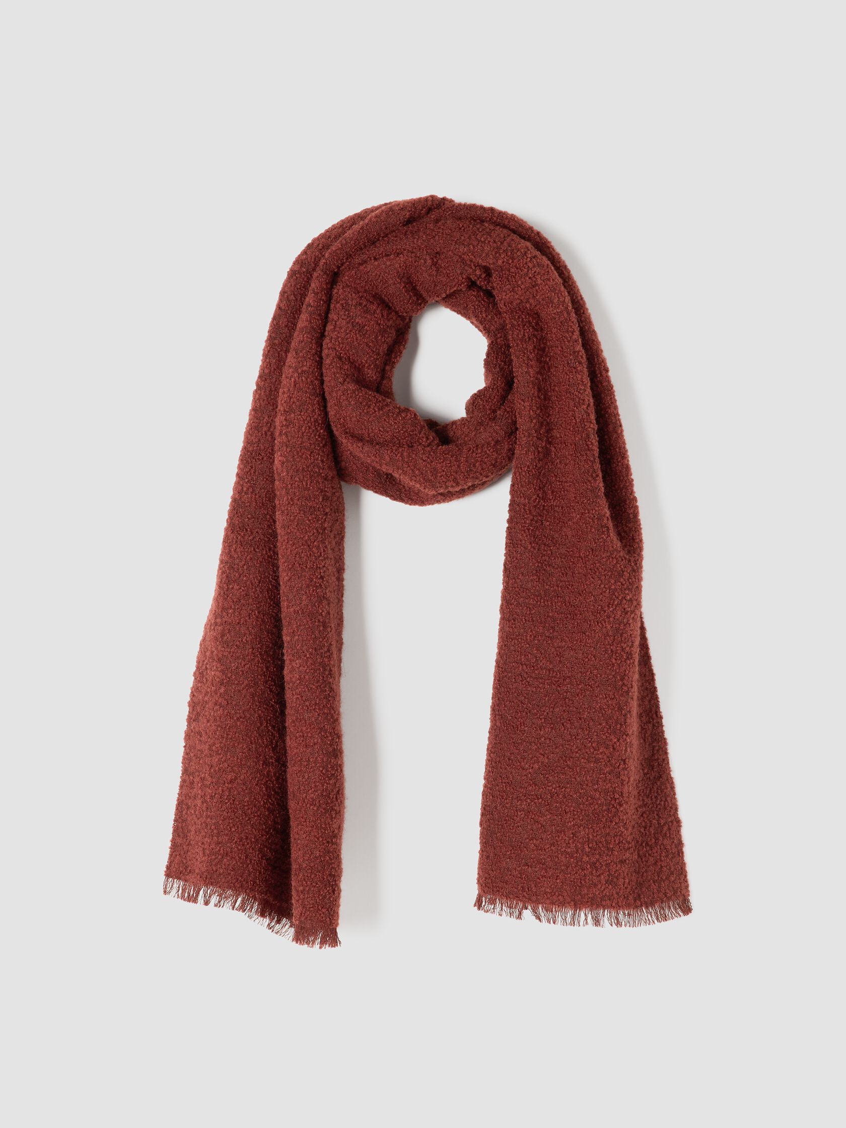 Fluffy Boucle Scarf