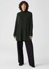 Merino Wool Turtleneck Long Top