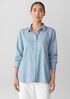 Airy Organic Cotton Twill Classic Collar Shirt