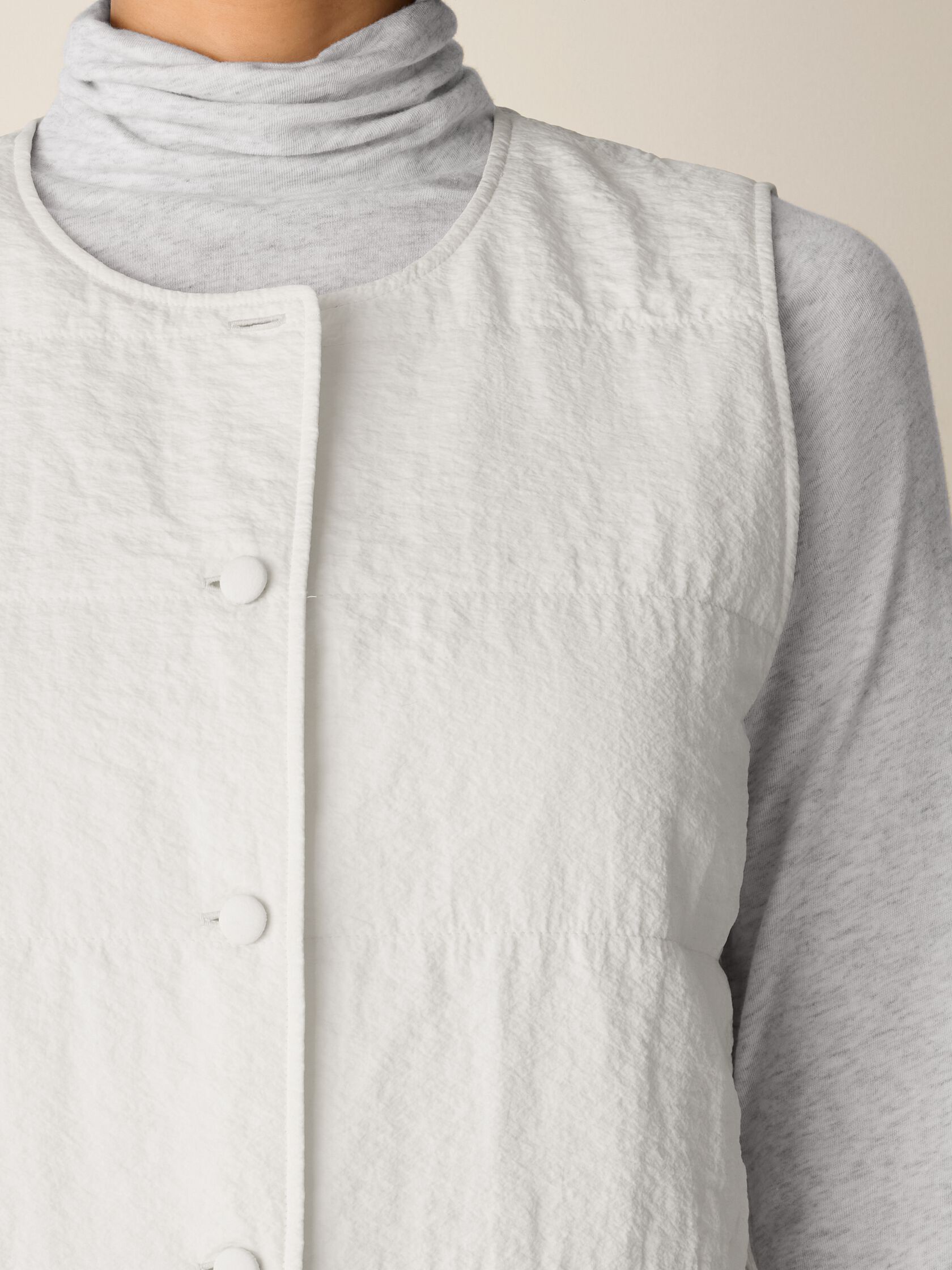 Silk Nylon Quilted Vest