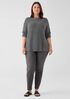Silk Noil Funnel Neck Top