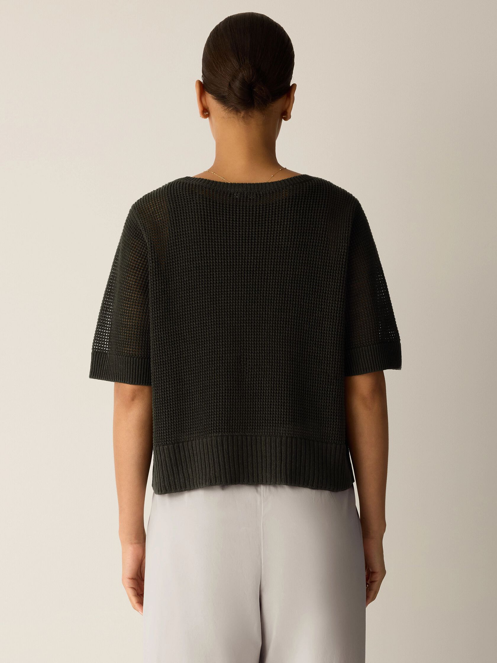 Organic Linen Cotton Round Neck Top