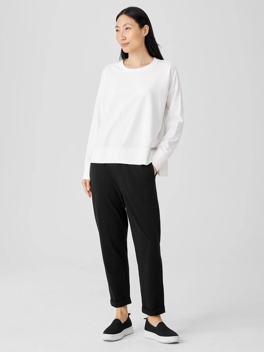 Pima Cotton Stretch Jersey Box-Top