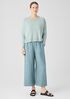 Washed Organic Linen Délavé Wide-Leg Pant