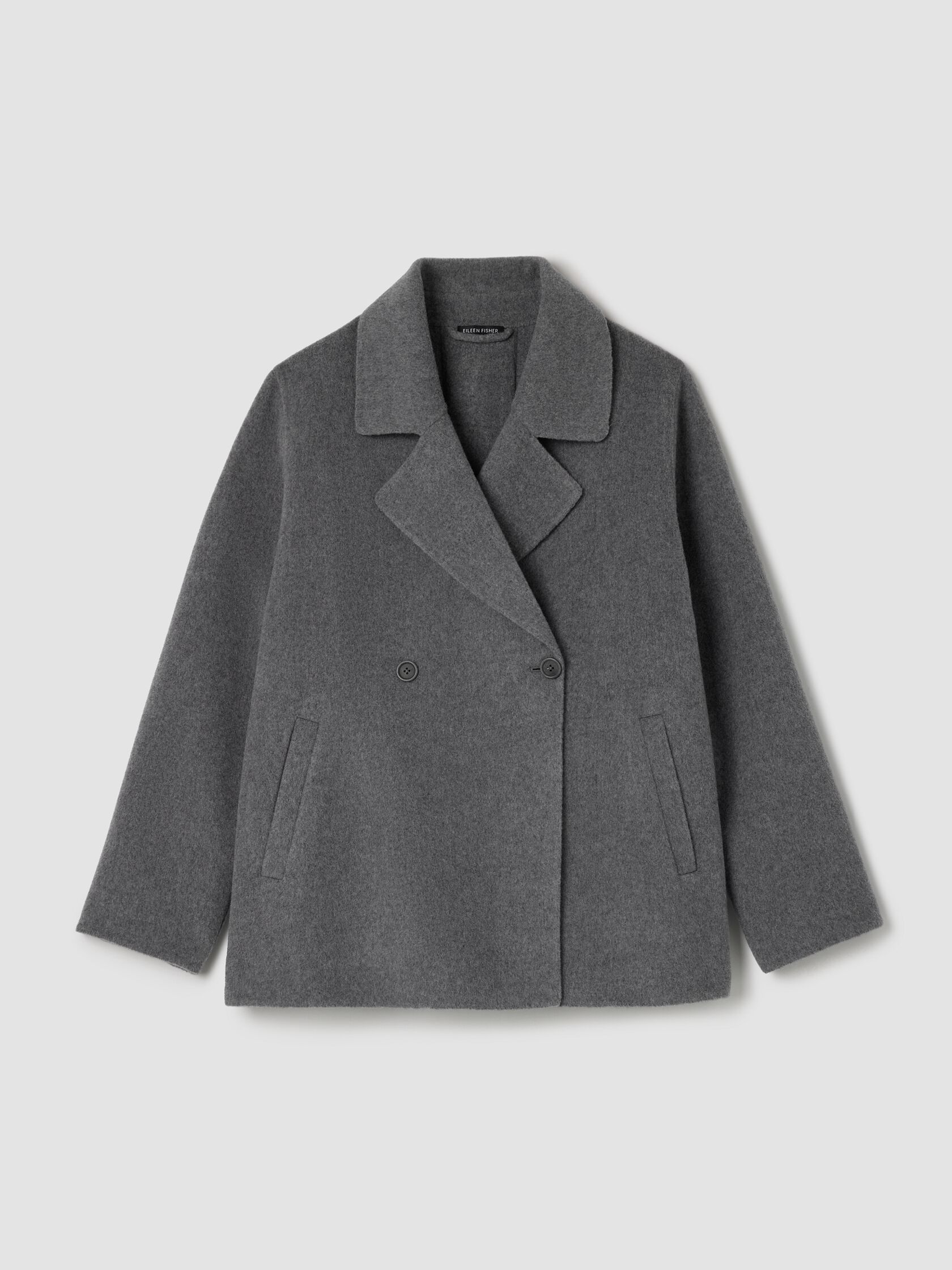 Doubleface Wool Cloud Short Trench Coat