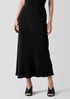 Silk Double Crepe Bias Skirt