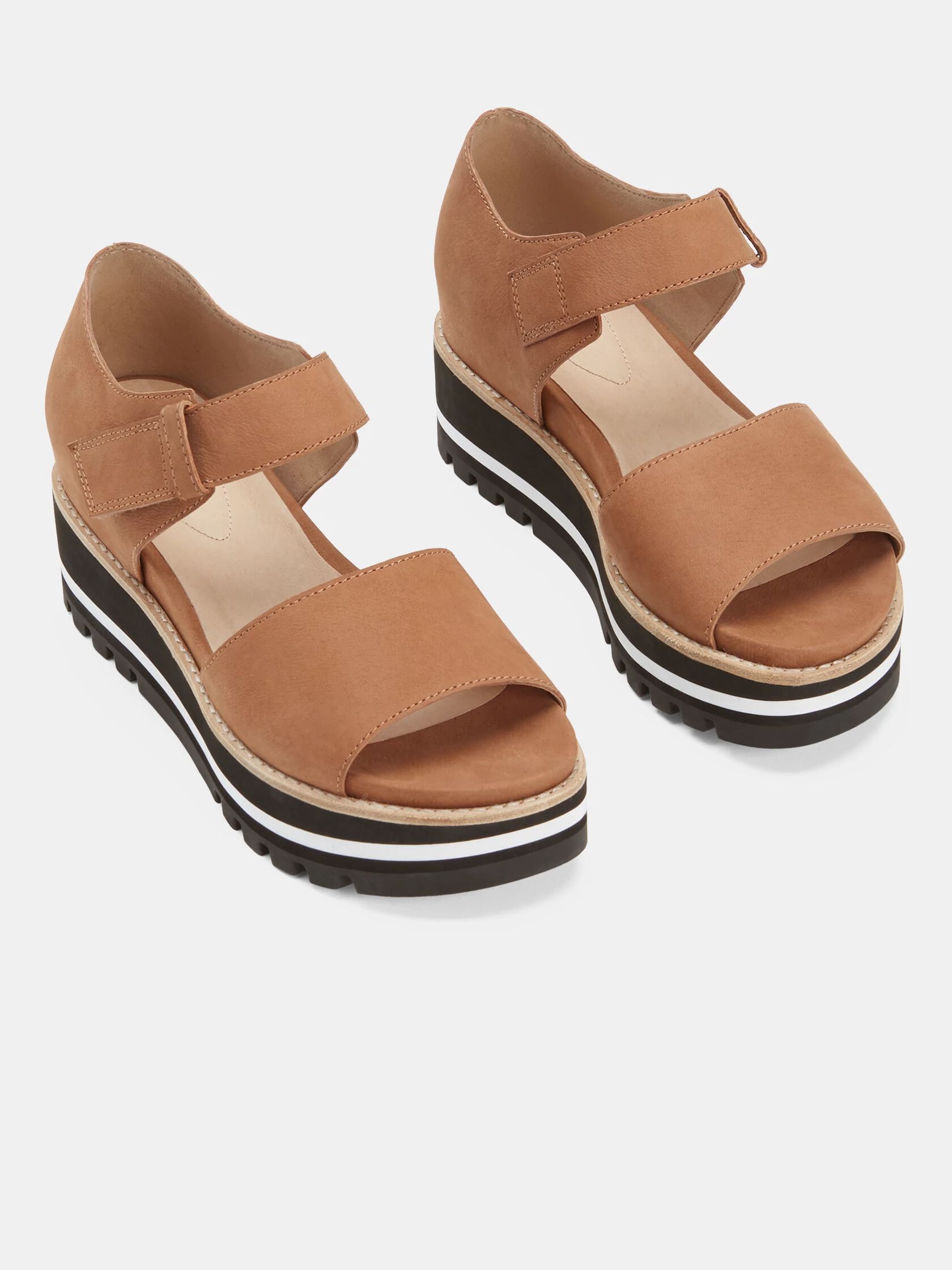 Luella Tumbled Nubuck Wedge Sandal