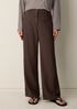 Garment-Dyed Utility Cotton Wide-Leg Pant
