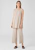 Ribbed Organic Cotton Blend Long Top