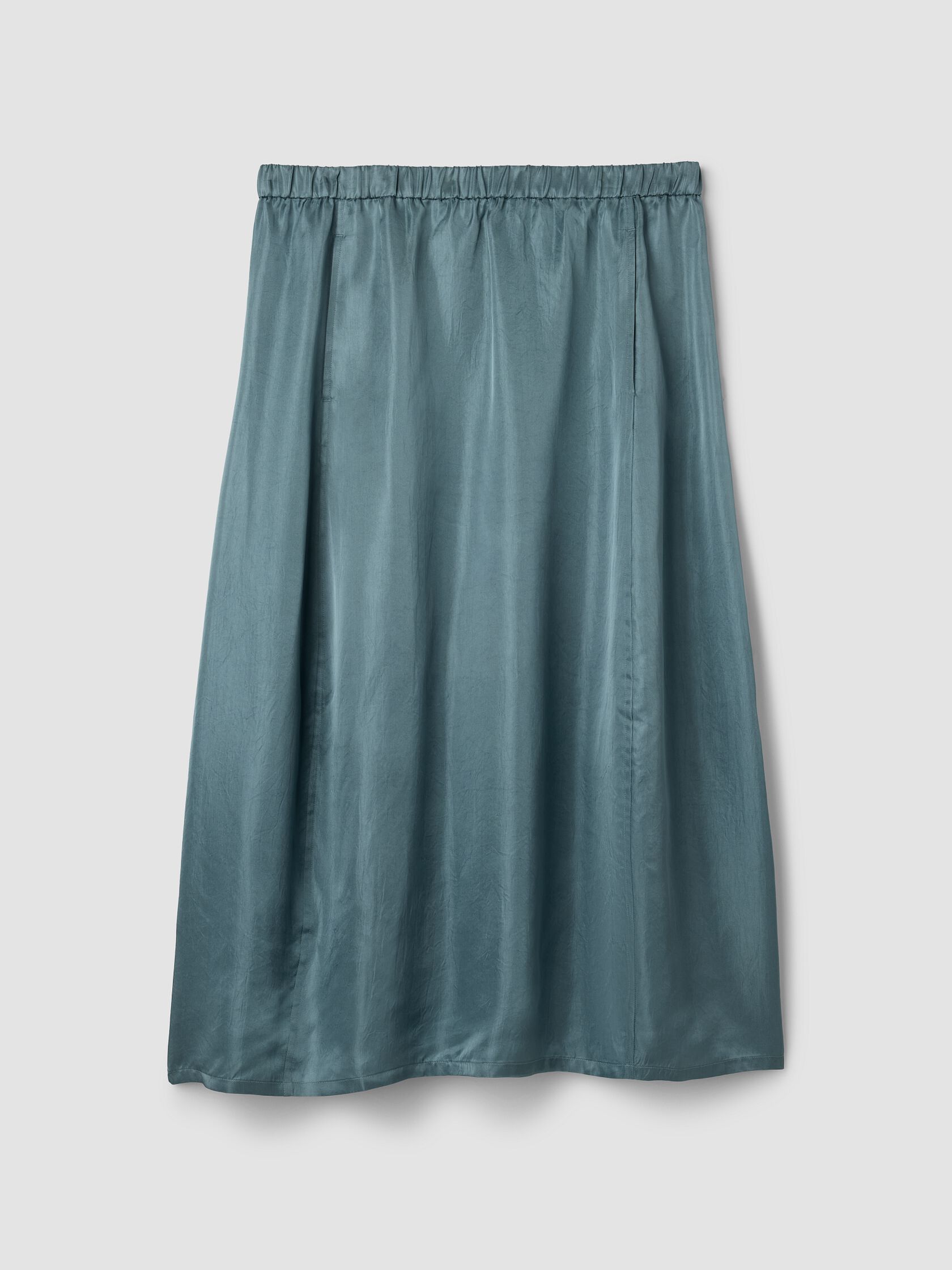Lightweight Satin Shimmer Lantern Skirt