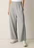 Heathered Fleece Roomy Wide-Leg Pant