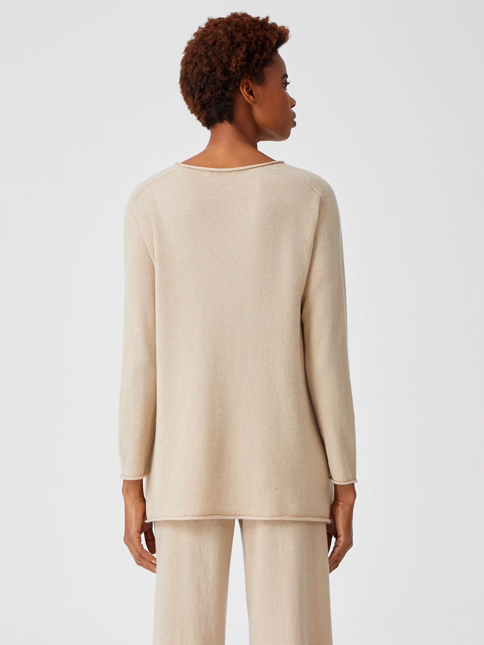 Italian Cashmere Crew Neck Tunic