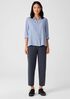 Organic Cotton Melange Crepe Lantern Pant