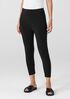 Pima Cotton Stretch Jersey Capri Leggings