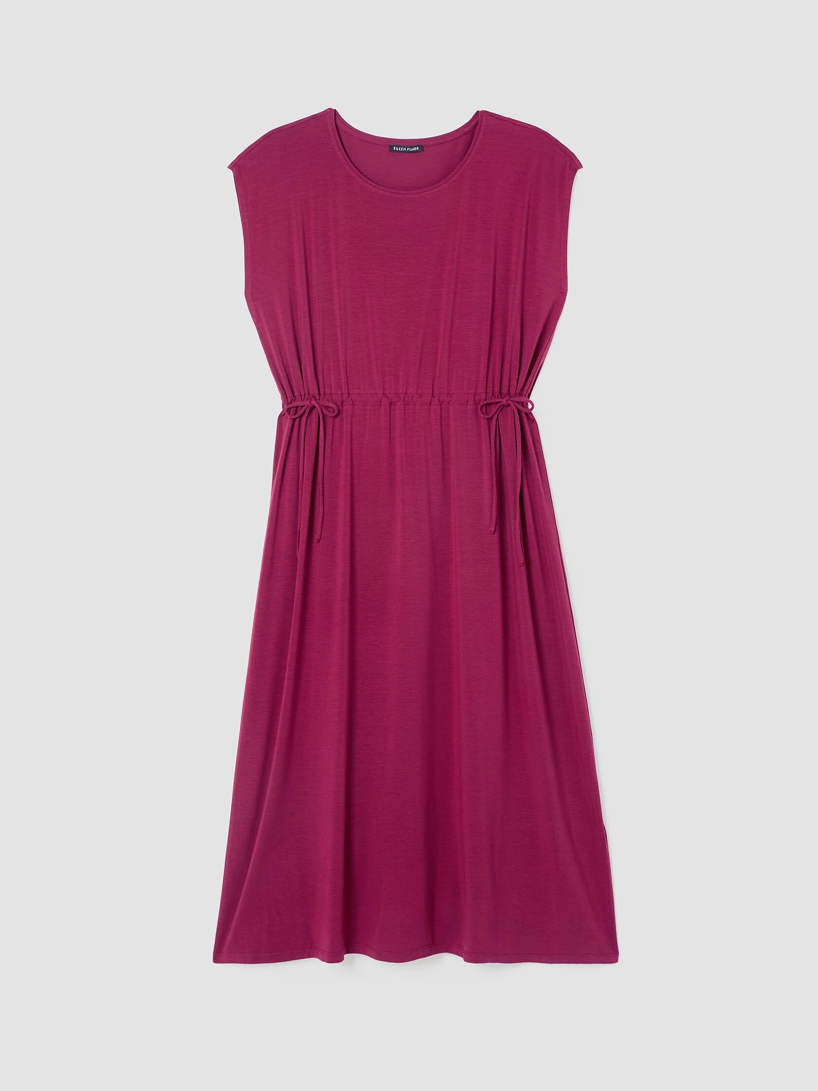 Fine Jersey Jewel Neck Dress