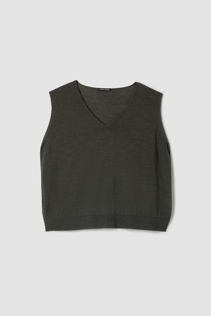 Superfine Merino Vest in Regenerative Wool Superfine Merino Vest in Regenerative Wool