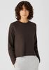 Cozy Brushed Terry Raglan-Sleeve Top
