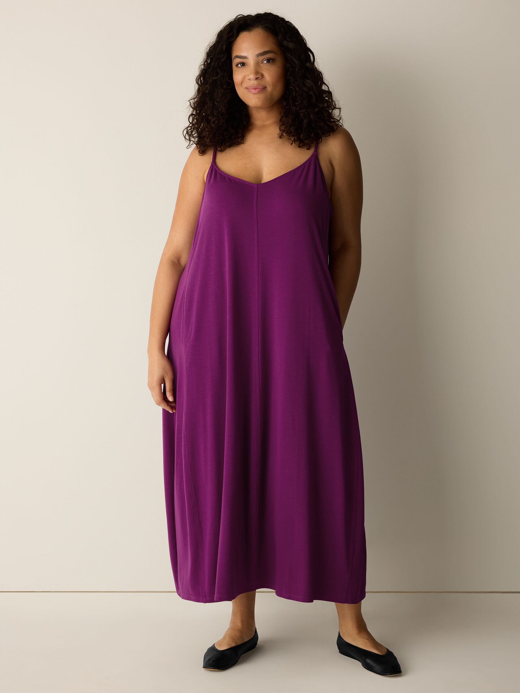 Fine Jersey Lantern Dress